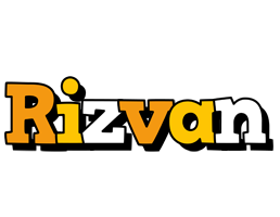Rizvan cartoon logo