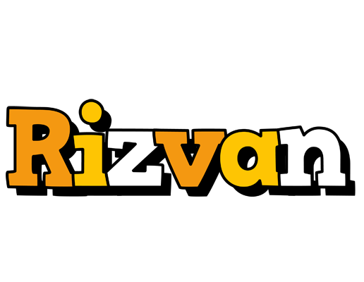 Rizvan cartoon logo