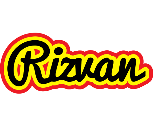 Rizvan flaming logo