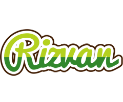 Rizvan golfing logo