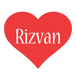 Rizvan love logo