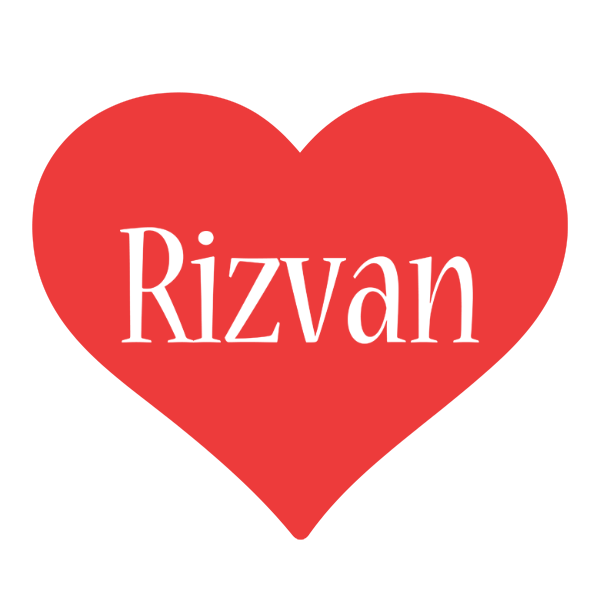 Rizvan love logo