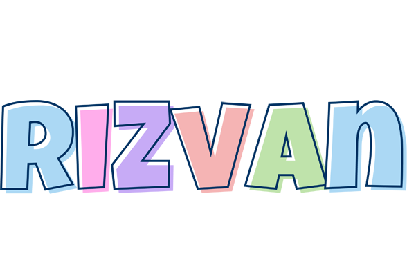 Rizvan pastel logo