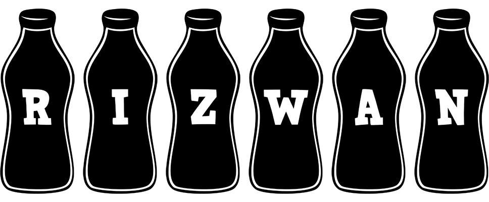 Rizwan bottle logo