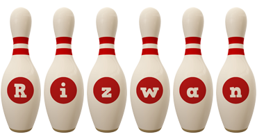 Rizwan bowling-pin logo