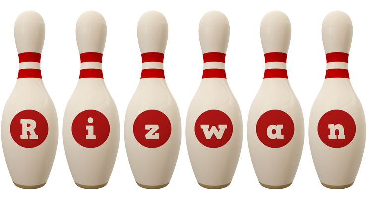 Rizwan bowling-pin logo