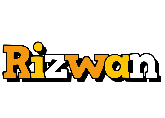 Rizwan cartoon logo