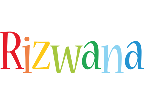 Rizwana birthday logo