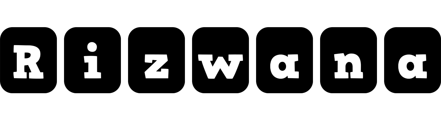 Rizwana box logo