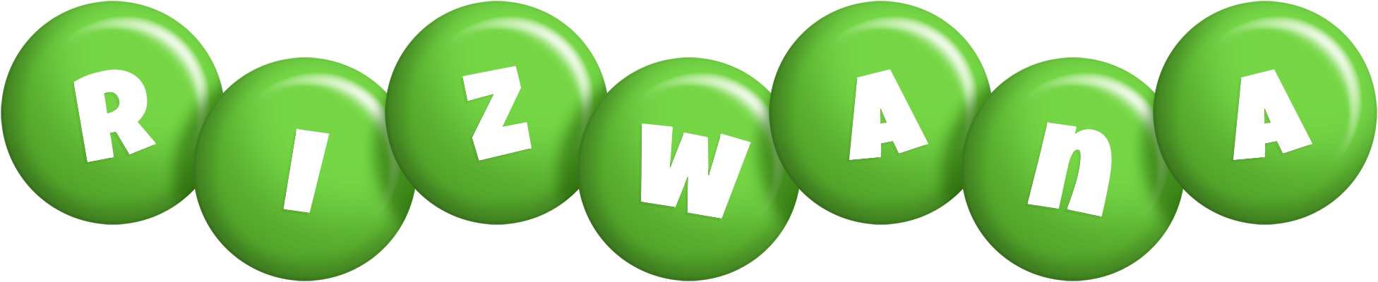 Rizwana candy-green logo