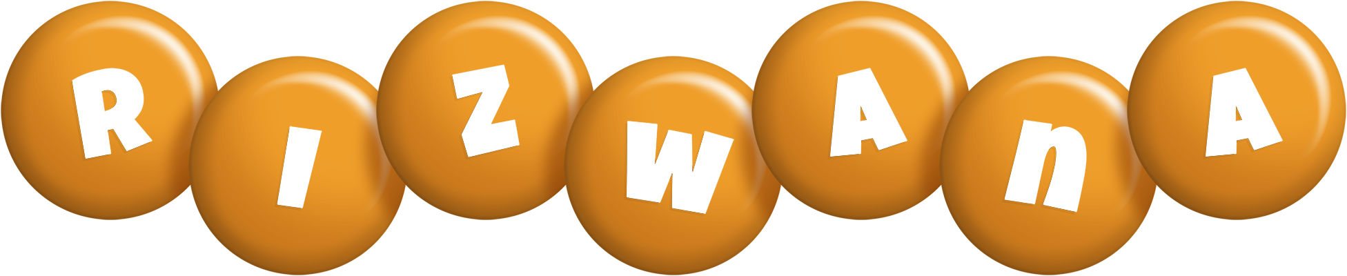 Rizwana candy-orange logo