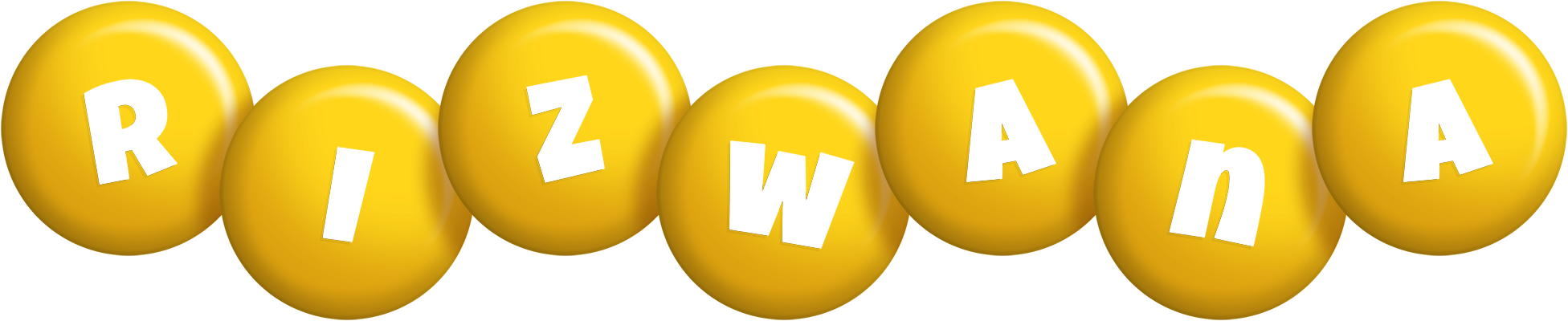 Rizwana candy-yellow logo
