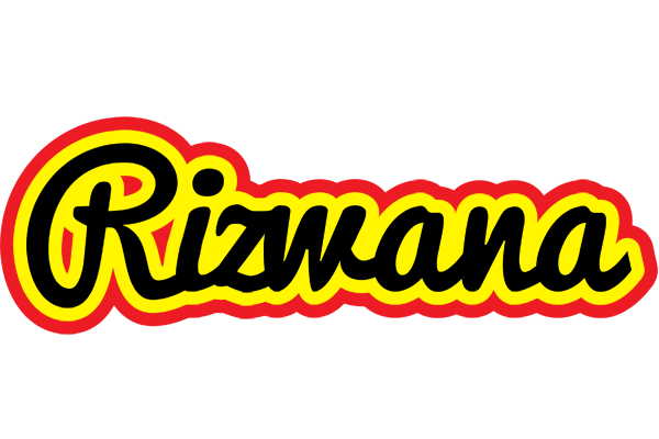 Rizwana flaming logo