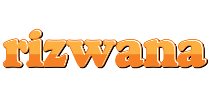 Rizwana orange logo