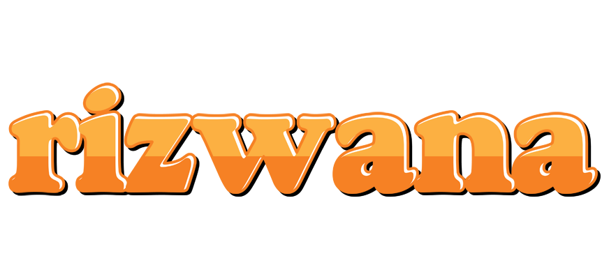 Rizwana orange logo