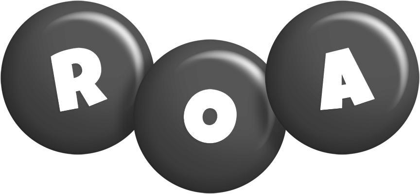 Roa candy-black logo
