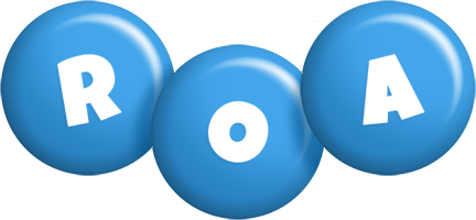 Roa candy-blue logo