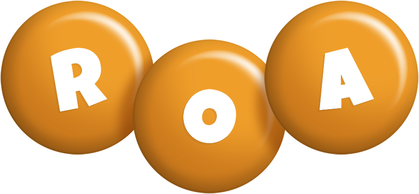 Roa candy-orange logo
