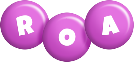 Roa candy-purple logo