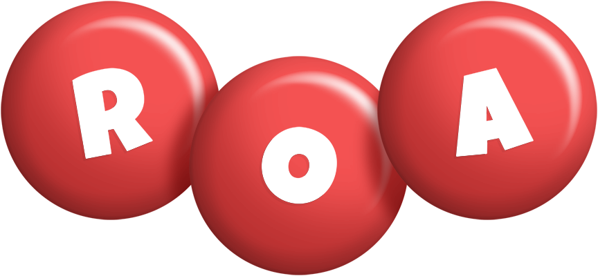 Roa candy-red logo