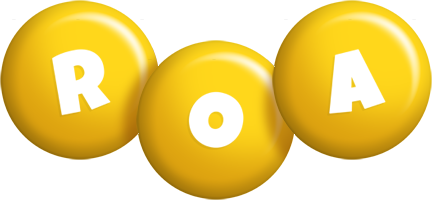 Roa candy-yellow logo