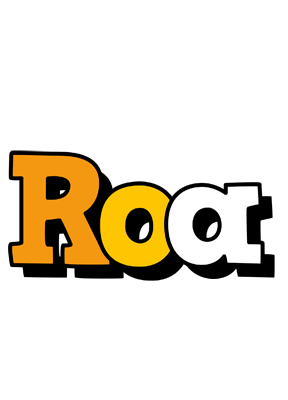 Roa cartoon logo