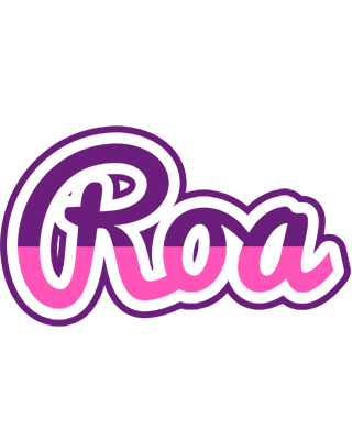 Roa cheerful logo