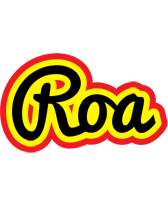 Roa flaming logo