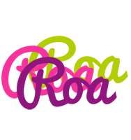 Roa flowers logo