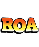 Roa sunset logo