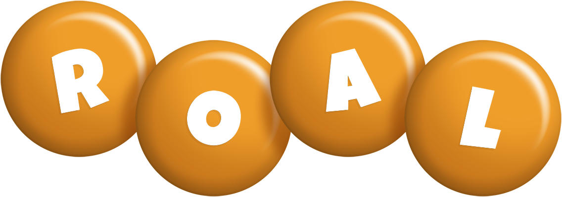 Roal candy-orange logo