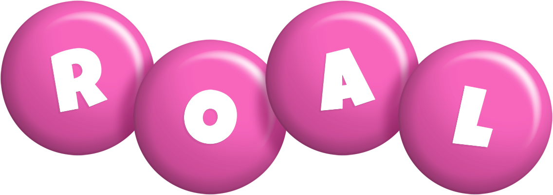 Roal candy-pink logo