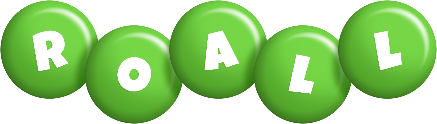 Roall candy-green logo