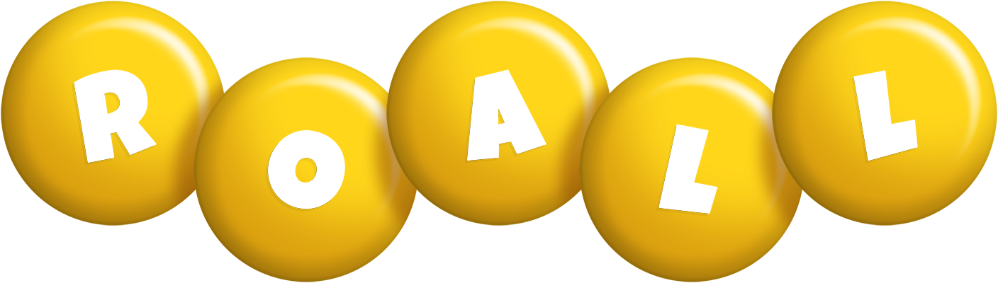 Roall candy-yellow logo