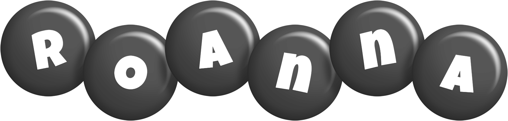 Roanna candy-black logo