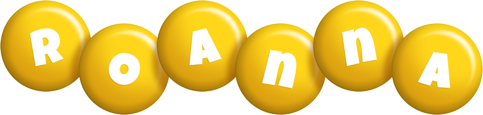 Roanna candy-yellow logo