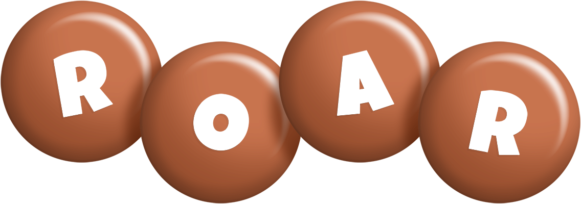 Roar candy-brown logo