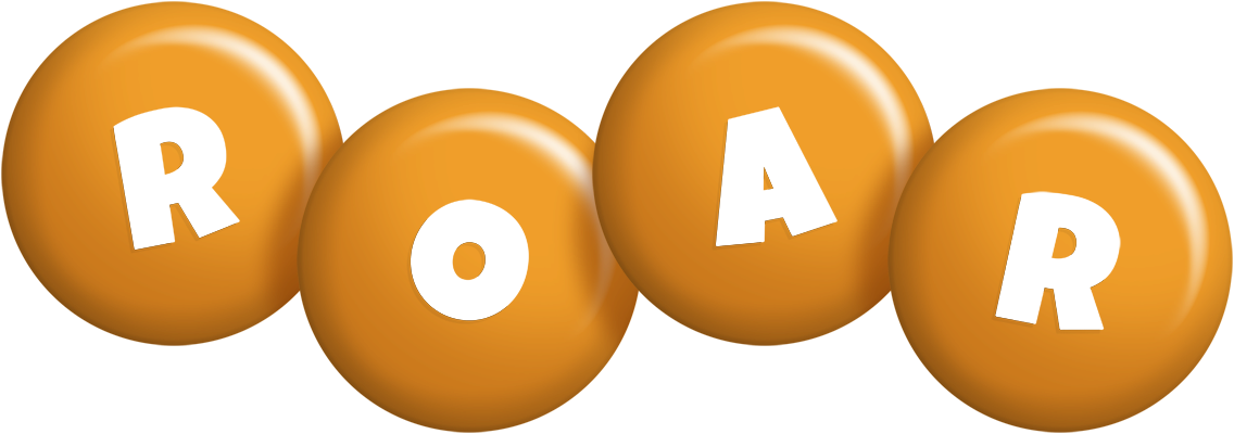 Roar candy-orange logo