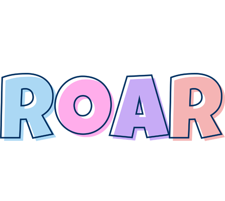 Roar pastel logo