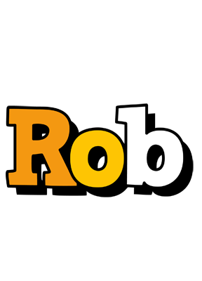 Rob cartoon logo