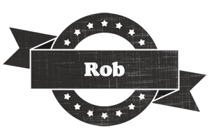 Rob grunge logo