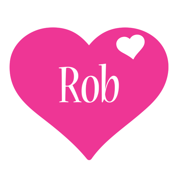 Rob love-heart logo