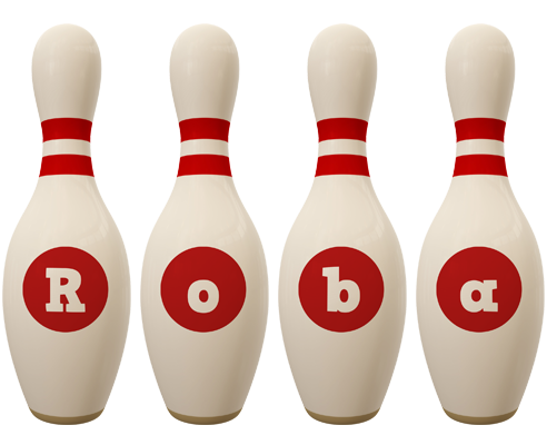 Roba bowling-pin logo