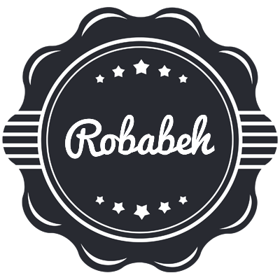 Robabeh badge logo