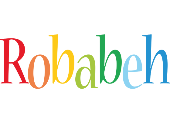 Robabeh birthday logo