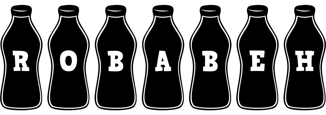 Robabeh bottle logo