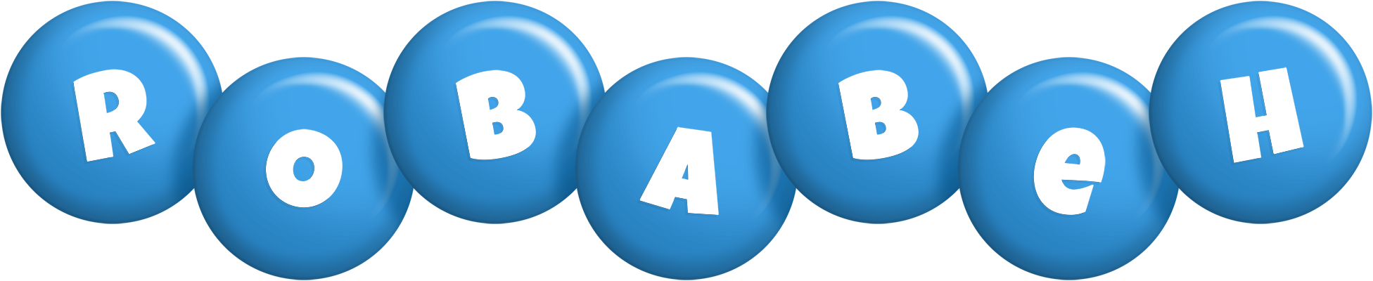 Robabeh candy-blue logo