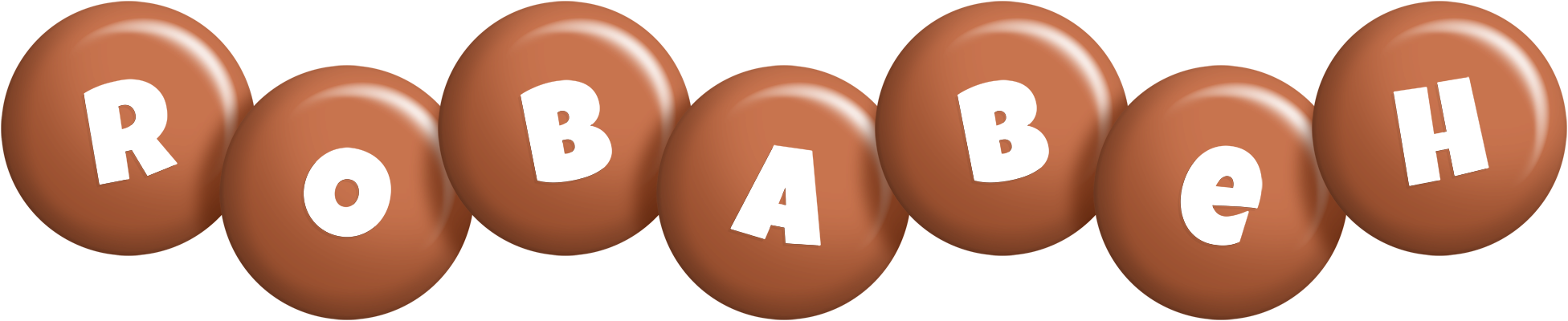 Robabeh candy-brown logo