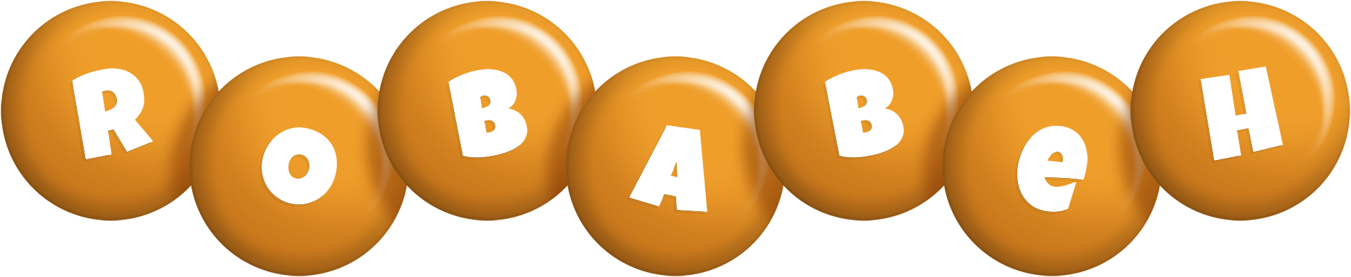 Robabeh candy-orange logo
