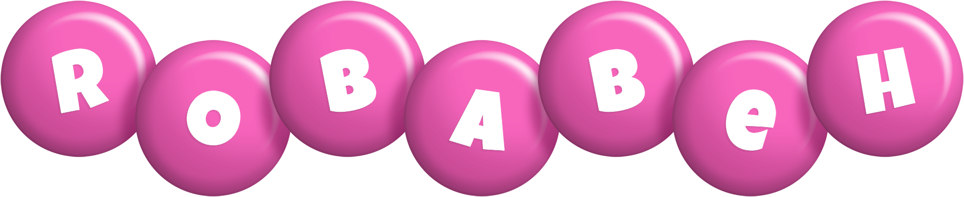 Robabeh candy-pink logo